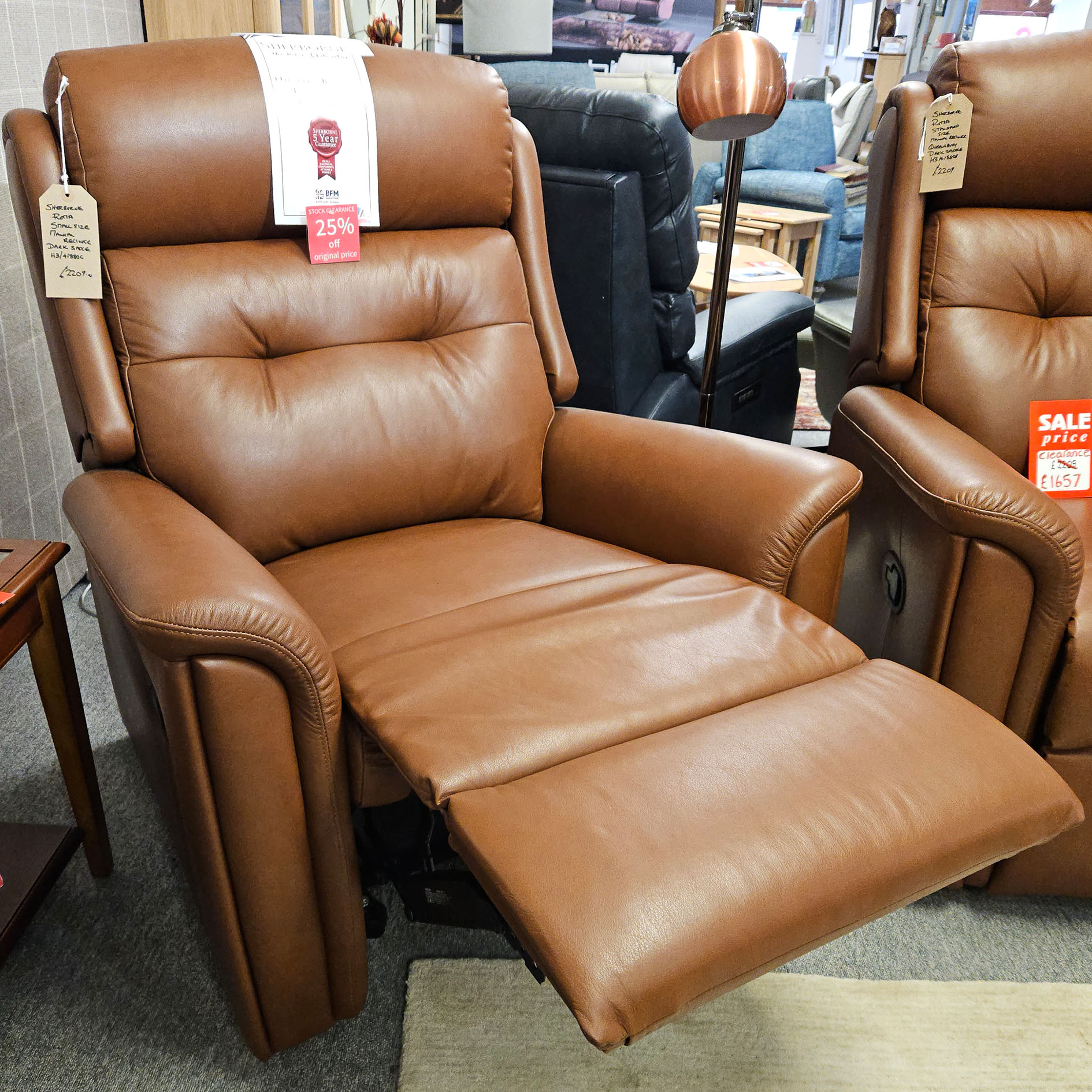 Leather Manual Recliner